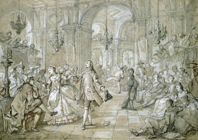 A Masquerade Ball by Charles Joseph Natoire